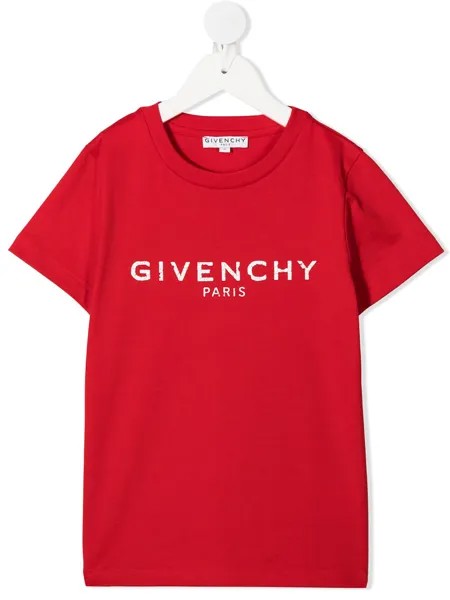 Givenchy Kids футболка с круглым вырезом и логотипом