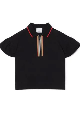Burberry Kids рубашка поло с полосками Icon Stripe