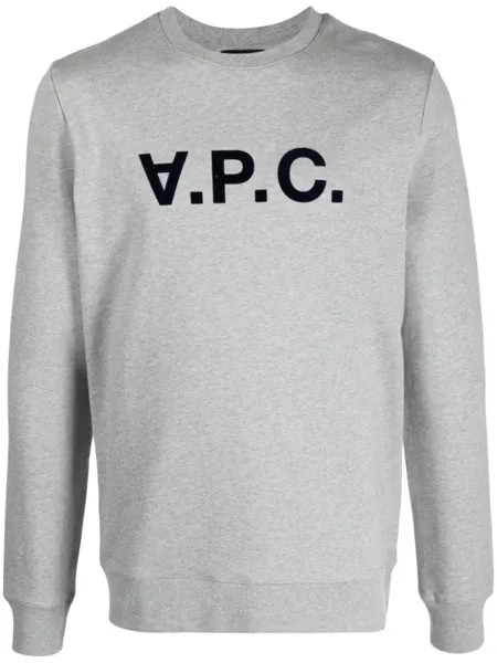 A.P.C. толстовка с логотипом, серый