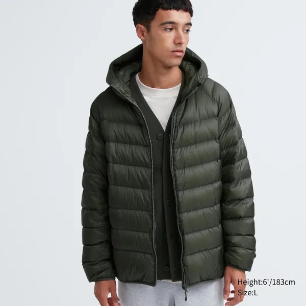 Пуховик Uniqlo Man Ultra Light Down, оливковый