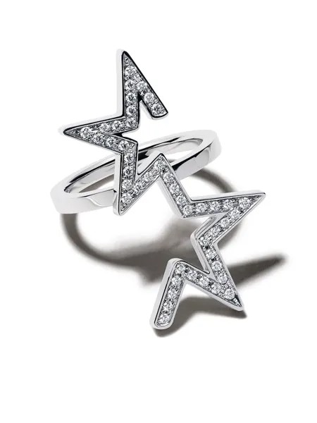 TASAKI кольцо Abstract Star из белого золота с бриллиантами