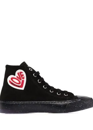 Love Moschino высокие кеды с нашивкой-логотипом