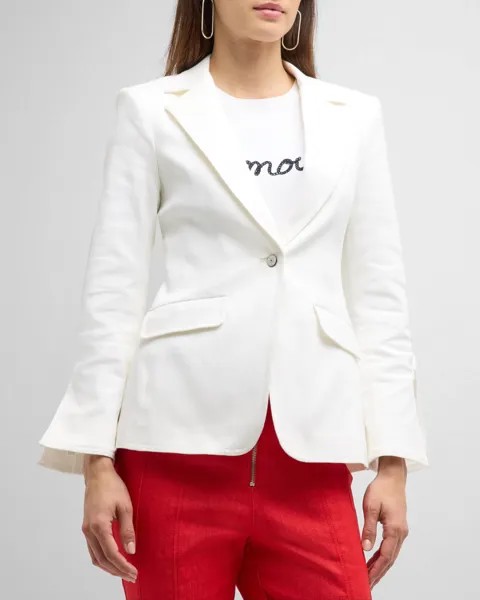 Однобортный пиджак Lou Cinq a Sept, цвет White