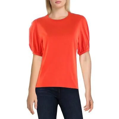 Женский пуловер с оранжевой отделкой в рубчик French Connection, L BHFO 6387
