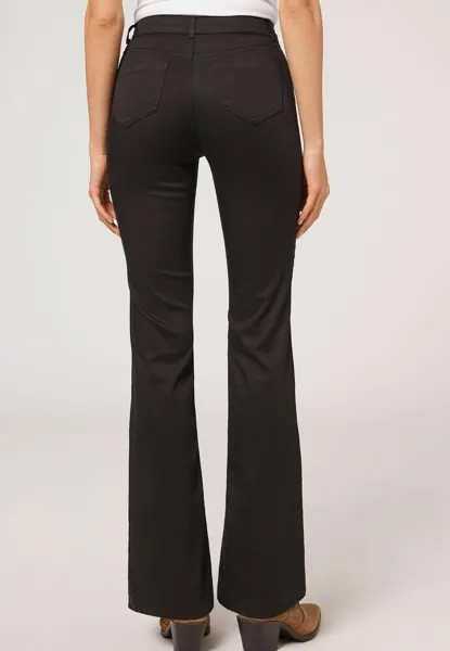 Расклешенные джинсы LIGHT Calzedonia, черный деним