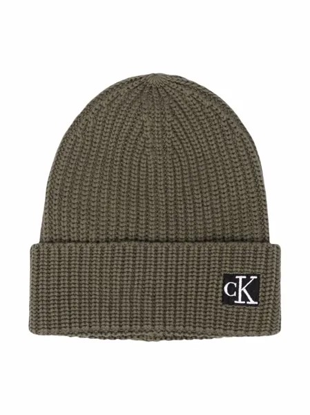 Calvin Klein Kids шапка бини из органического хлопка с логотипом