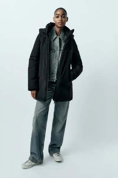 Водо-ветрозащитная парка ZARA, черный