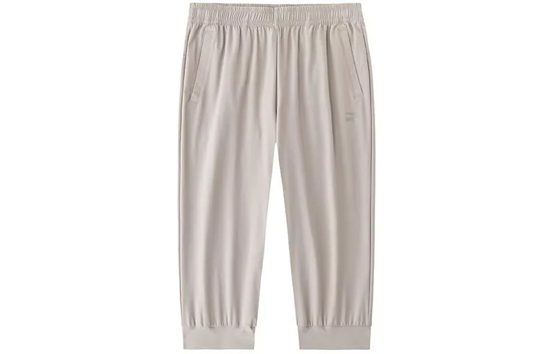 Трикотажные спортивные штаны Life Collection женские из льна серого цвета Anta