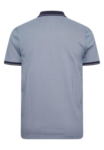 Поло Textured Zip Neck BadRhino, темно-синий