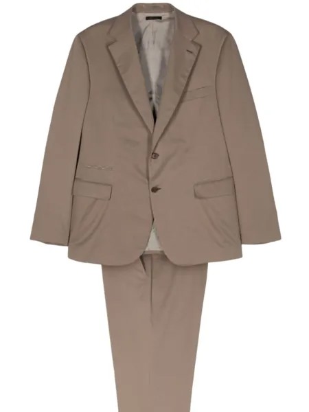 Brioni костюм с однобортным пиджаком, нейтральный цвет