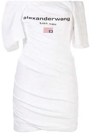 Alexander Wang платье с открытыми плечами