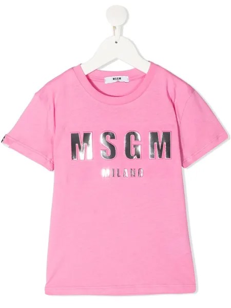 MSGM Kids футболка с логотипом