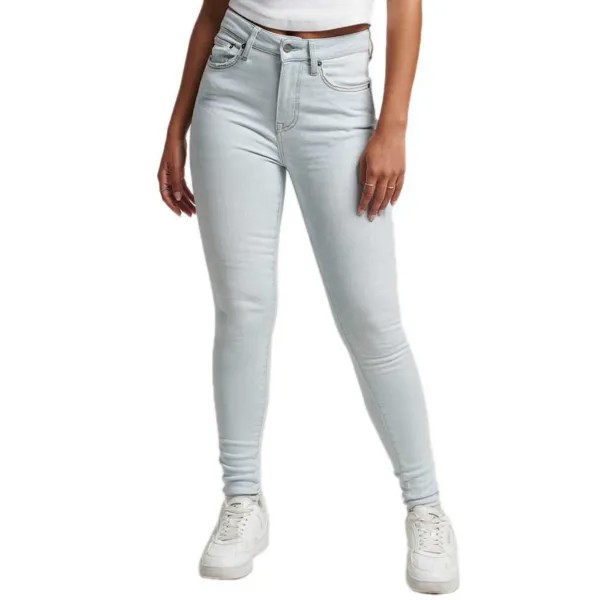 Джинсы Superdry Vintage High Rise Skinny, синий