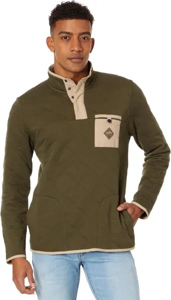 Куртка Middleton Quilted 1/4 Snap Fleece Hurley, цвет Olive