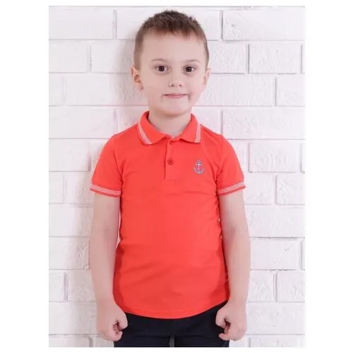 Футболка Jewel Style, размер 104, коралловый