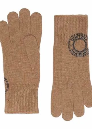Burberry трикотажные перчатки с логотипом