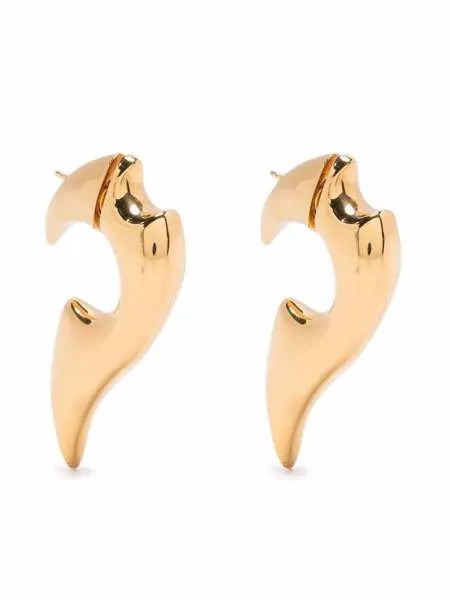 Bottega Veneta серебряные серьги Angel Wings