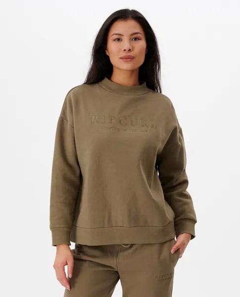 Свитшот женский Rip Curl PREMIUM SURF CREW коричневый M