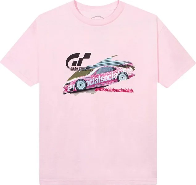 Футболка Anti Social Social Club x Gran Turismo GT500 Tee 'Pink', розовый