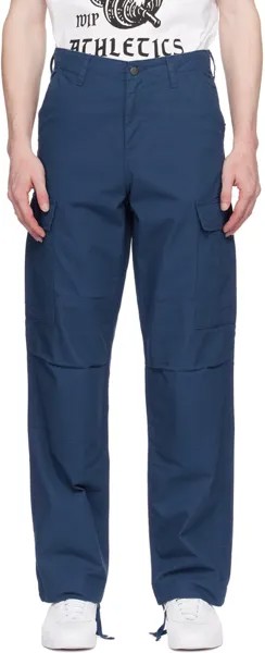 Синие брюки карго стандартного размера Carhartt Work In Progress, цвет Elder