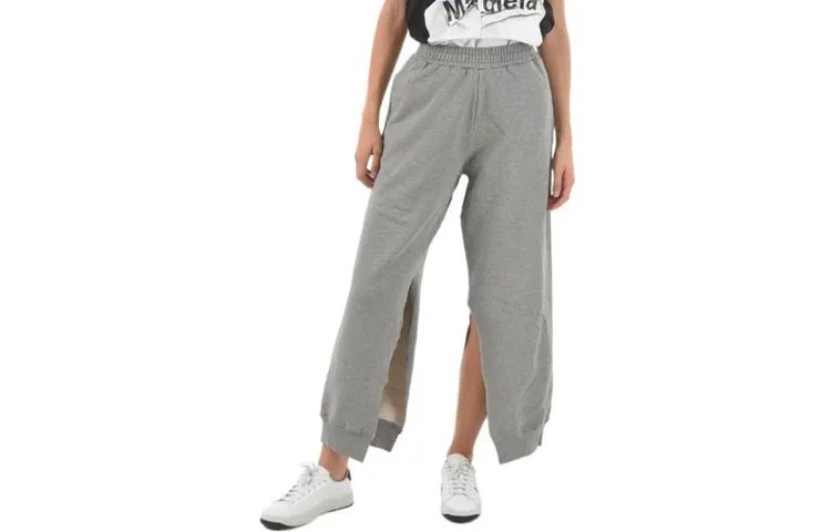 Трикотажные спортивные штаны женские серые Mm6 Maison Margiela