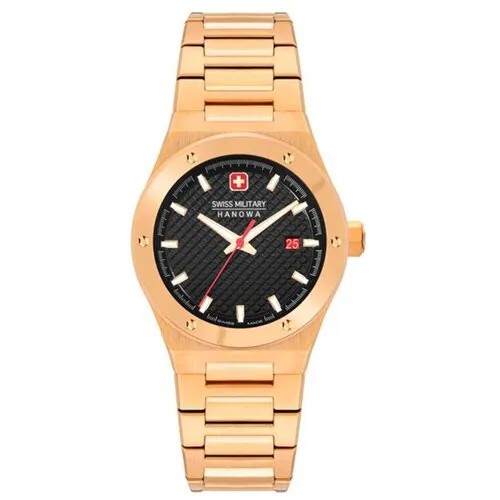 Наручные часы Swiss Military Hanowa Land Наручные часы Swiss Military Hanowa Land Sidewinder Lady, черный, золотой