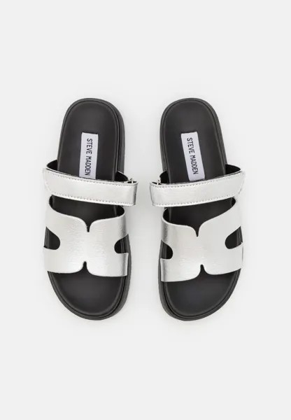 Мюли MISSILE Steve Madden, серебристого цвета