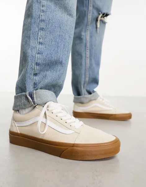 Vans - Old Skool - Кроссовки Oatmeal на резиновой подошве