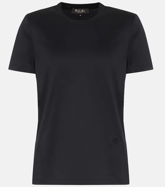 Хлопковая футболка My-T LORO PIANA, черный