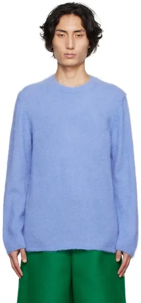 Синий свитер с начесом Comme des Garçons