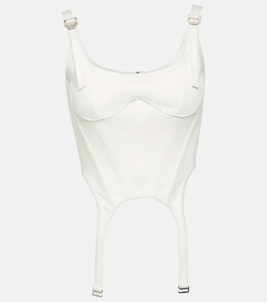 Хлопковое бюстье Dion Lee, белый