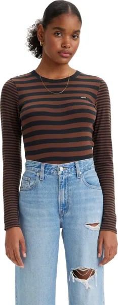 Лонгслив женский Levi's 69555 коричневый L