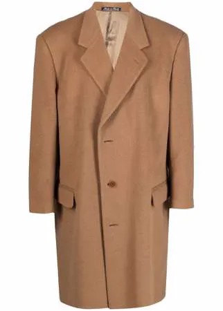 Valentino Pre-Owned однобортное пальто 1990-х годов