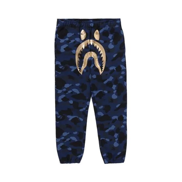 Спортивные брюки BAPE Color Camo Shark Sweatpants, темно-синий