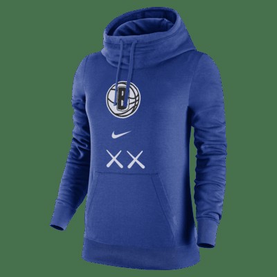 Худи Nike Brooklyn Nets Club Fleece 2023/24 City Edition, цвет Rush Blue