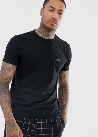Черная футболка с логотипом спереди и сзади BOSS Athleisure-Черный