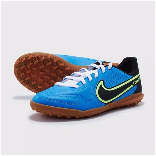 Шиповки детские Nike Tiempo Legend 9 Club TF DA1334-403, р-р 37.5, Голубой