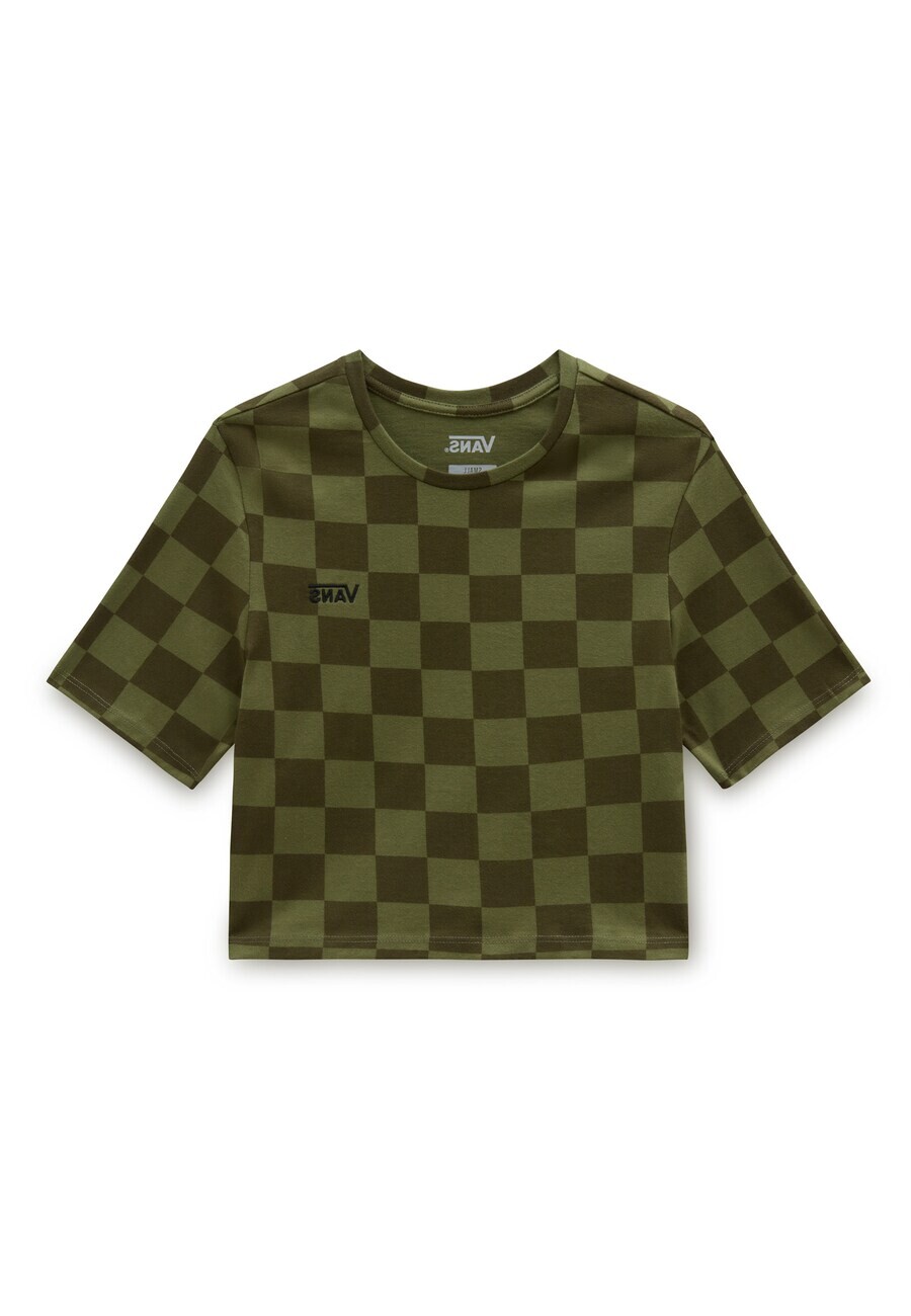 Футболка Vans CHECKER, зеленый