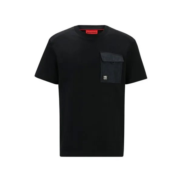 Мужская футболка с круглым вырезом Hugo Boss Dabieno, черный