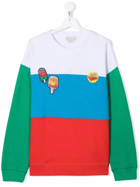 Stella McCartney Kids свитер в стиле колор-блок