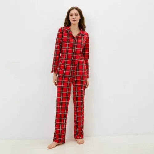 Пижама  Kaftan, размер 48, красный