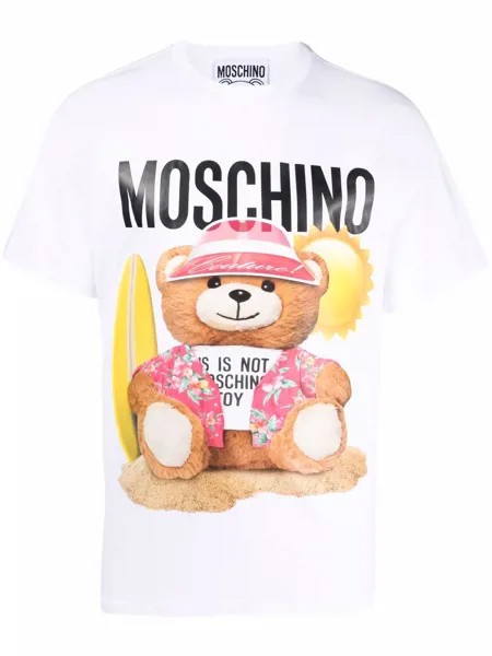 Moschino футболка с принтом Teddy Bear