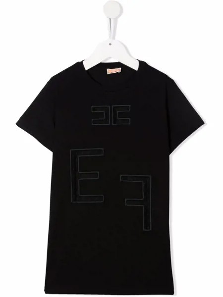 Elisabetta Franchi La Mia Bambina футболка с вышитым логотипом
