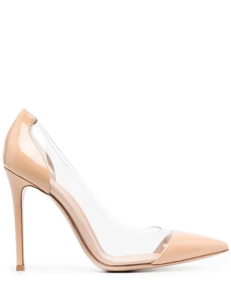 Gianvito Rossi туфли-лодочки Plexi 105, нейтральный цвет
