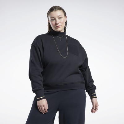 Женский классический хлопковый свитшот Reebok French Terry (большие размеры)