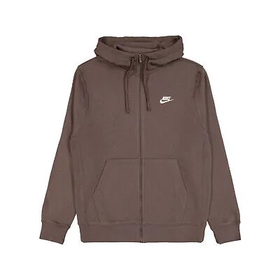 Мужская флисовая худи на молнии Nike Olive Grey Sportswear Club (BV2645 004)