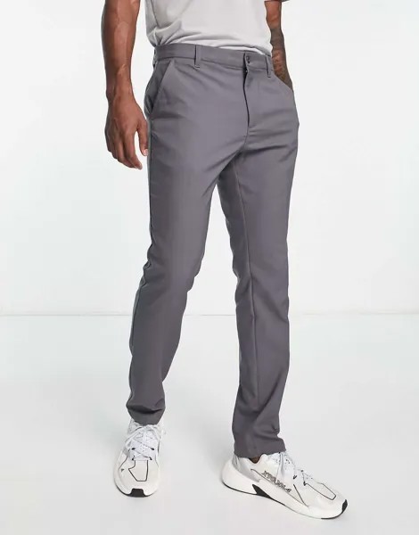 Темно-серые зауженные брюки adidas Golf Ultimate 365