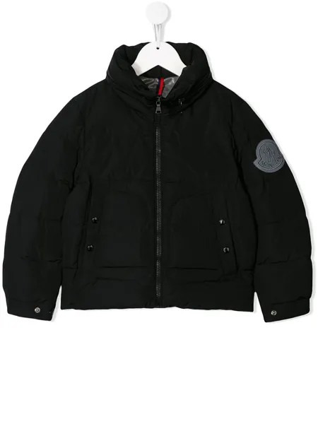 Moncler Enfant пуховик с высоким воротником