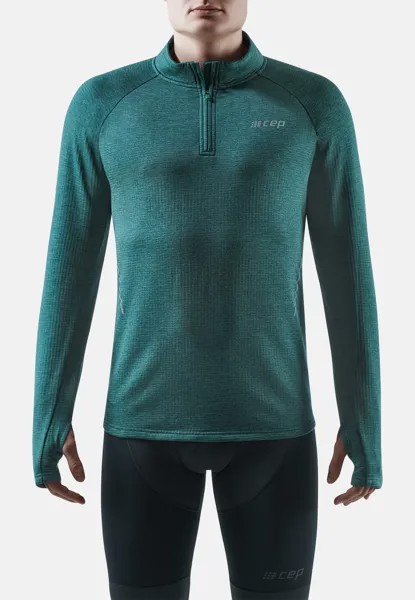 Футболка спортивная Winter Run CEP, цвет green melange