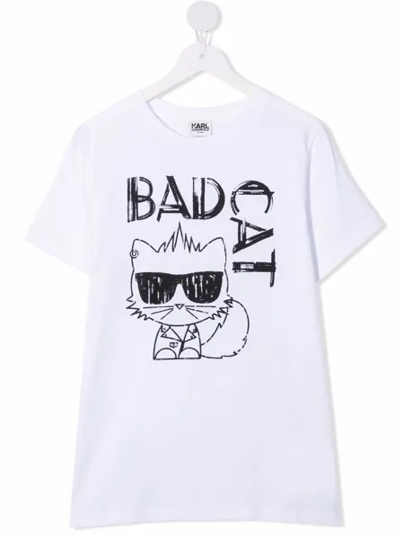 Karl Lagerfeld Kids футболка Bad Cat с короткими рукавами